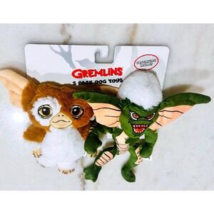Gremlins 2 Pack Dog Squeaky Toys Gizmo and Stripe Plush Squeaker Set PetGift New